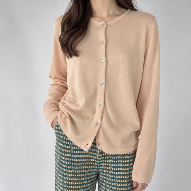90年代 カーディガン（90s Talbots cotton cardigan）