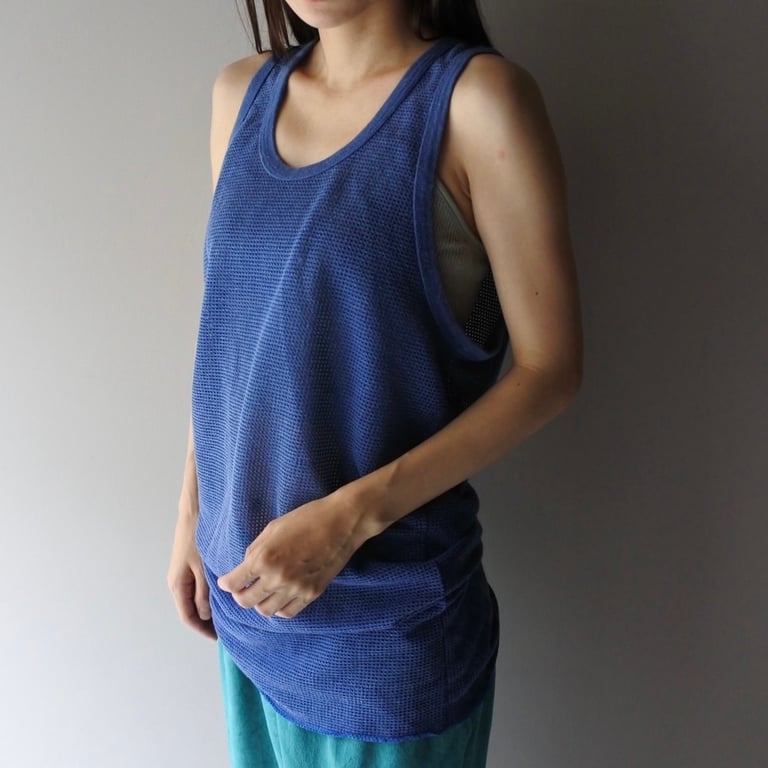 80s WRIGHT'S mesh tank top made in USA