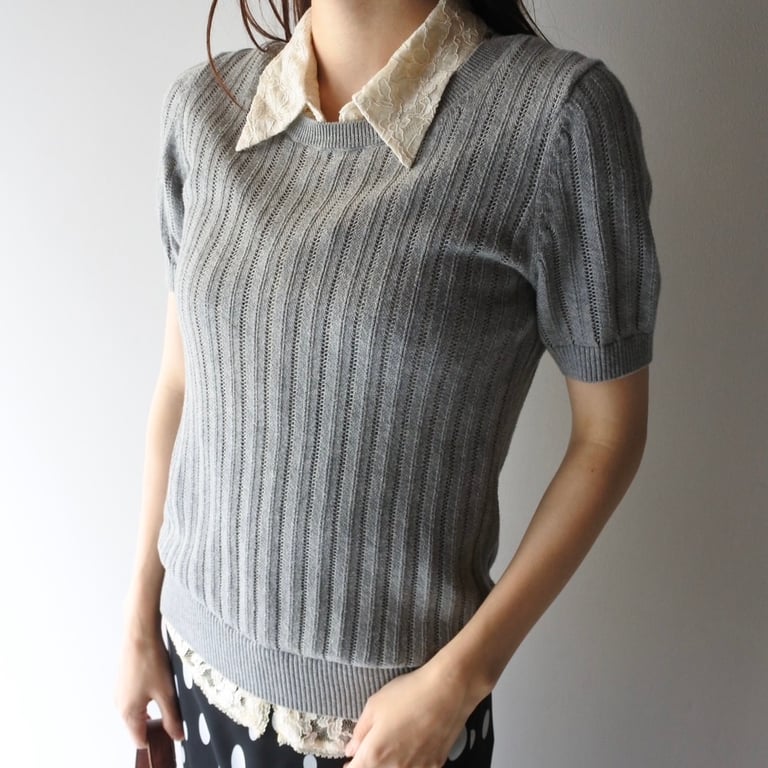 Banana Republic  rib summer knit tee｜バナナリパブリック