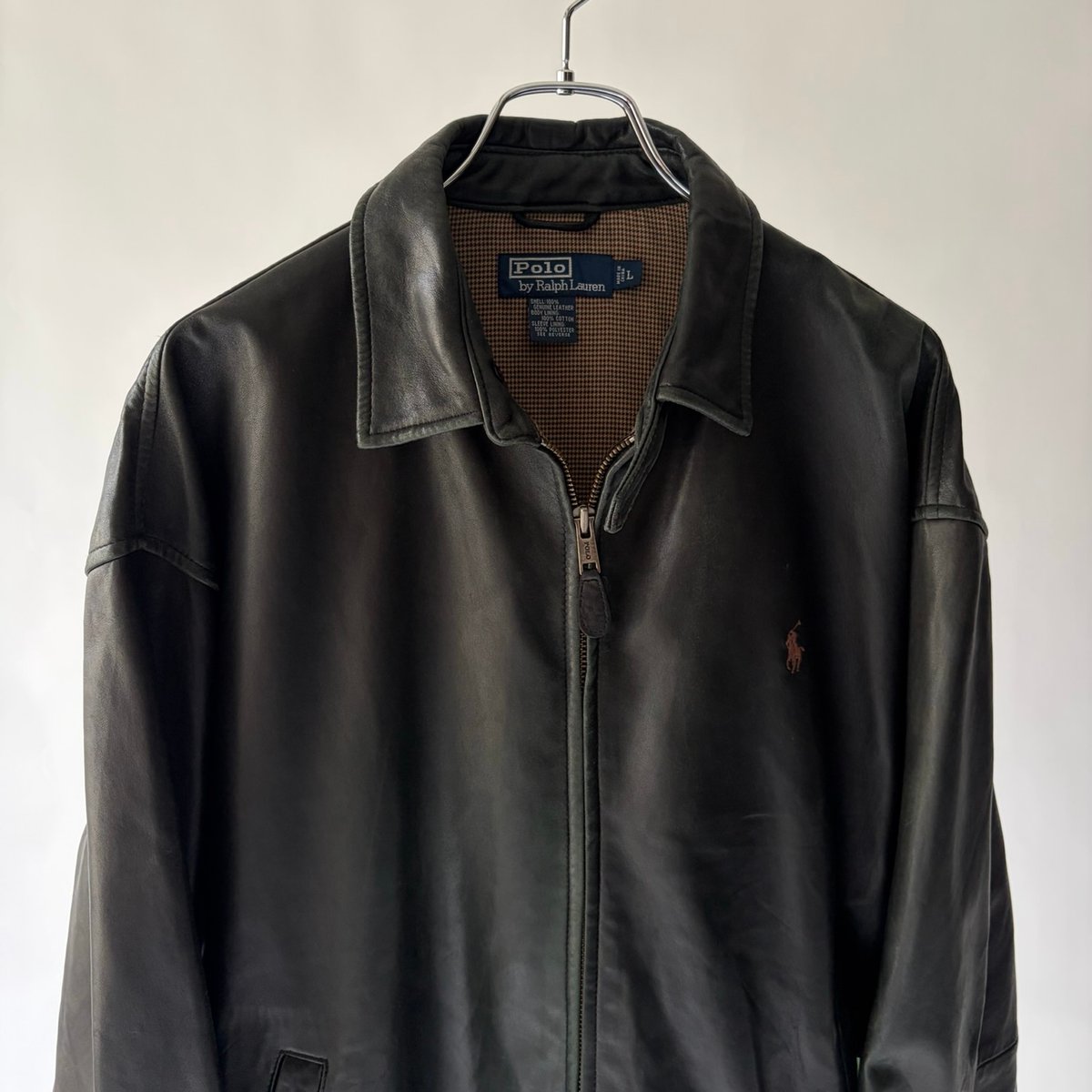 先約 Ralph Lauren Leather Swing Top 90s 90s Ralph Lauren leather swing top 
