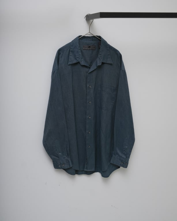 00s linen/polyester L/S shirt