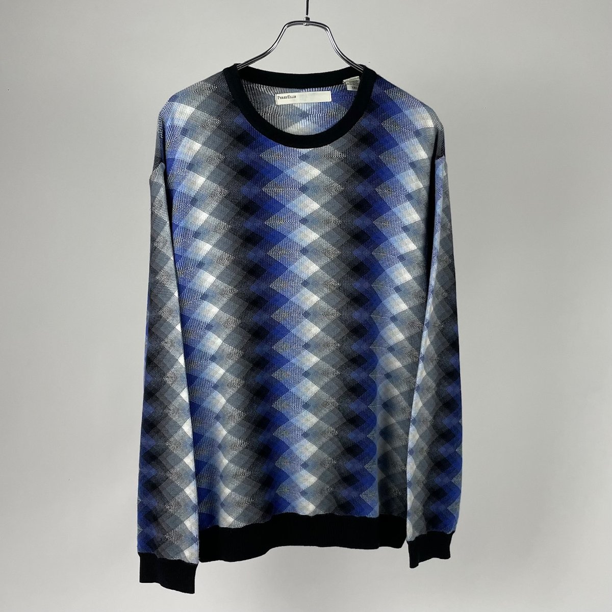 90s~ PERRY ELLIS all pattern cotton knit | sui