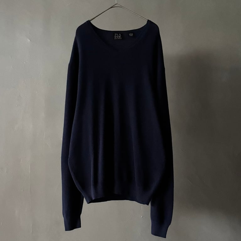 00s Jos.a.bank v-neck cotton knit sweater