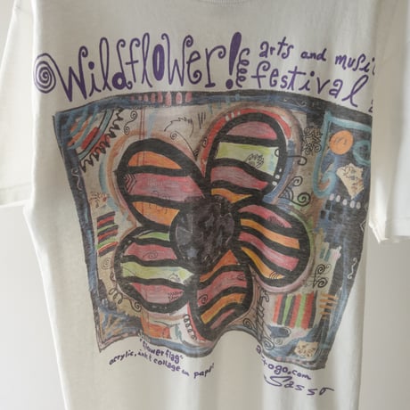 flower art print tee