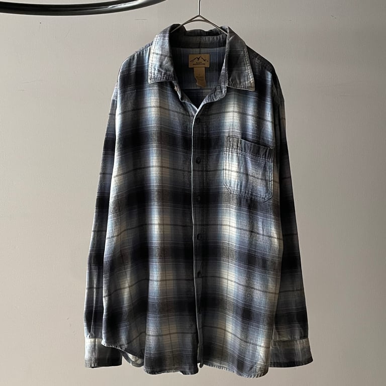 ネルシャツ（Blue mountain ombre flannel shirt）