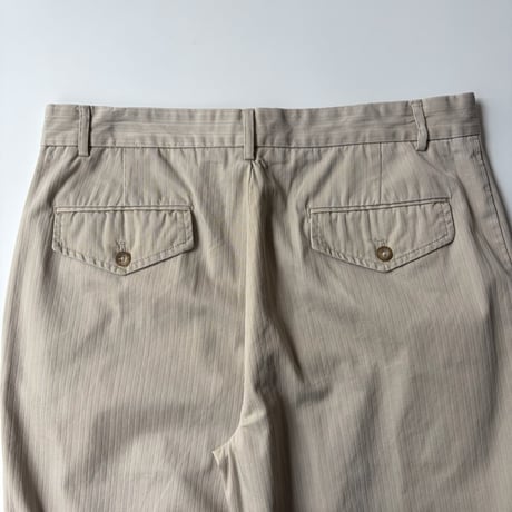 90s~ GEOFFREY BEENE stripe cotton wide slacks