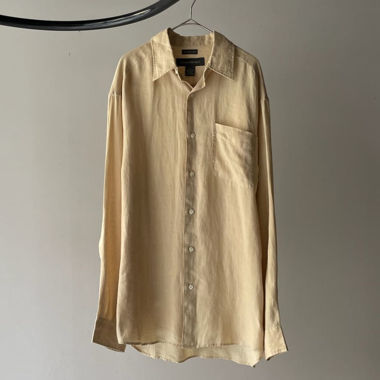 BANANA REPUBLIC irish linen shirt｜バナナリパブリック