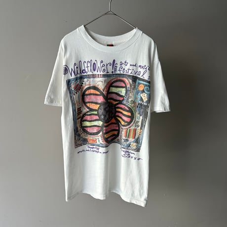 flower art print tee