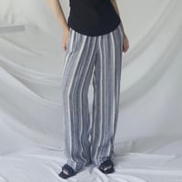 BRIGGS linen/rayon stripe easy pants