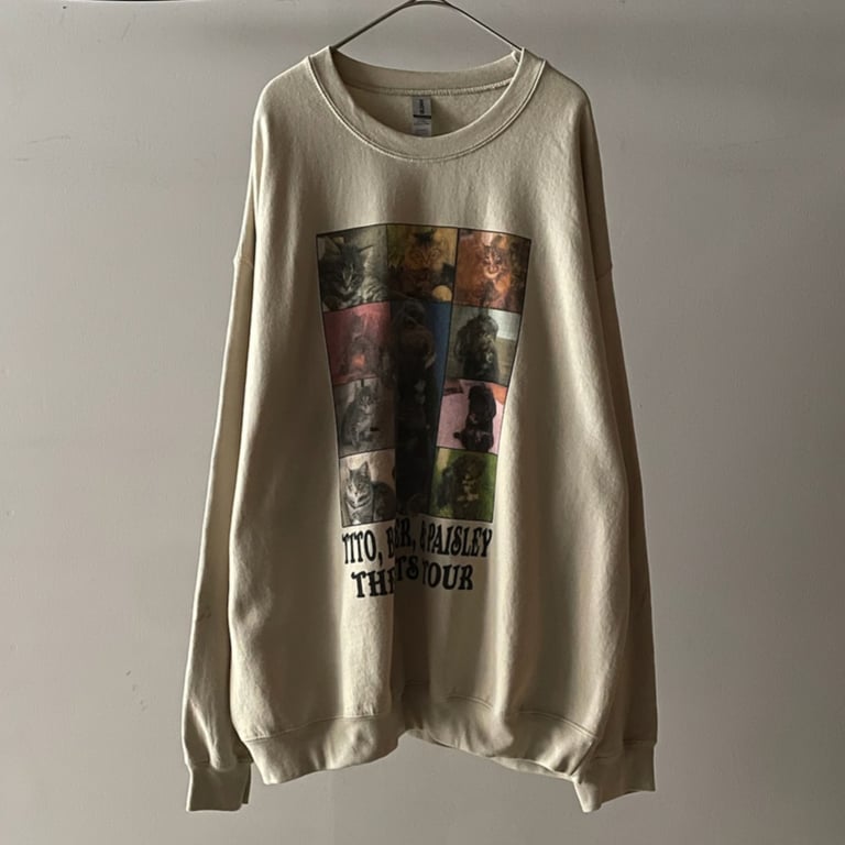 プリントTシャツ（"THE PETS TOUR" animal print sweat shirt）