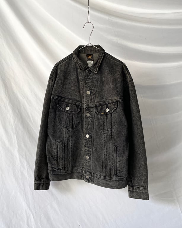 80s Lee 220-J black denim jacket｜リー