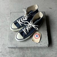 90s Converse All Star canvas high cut sneakers made in USA“ navy blue”