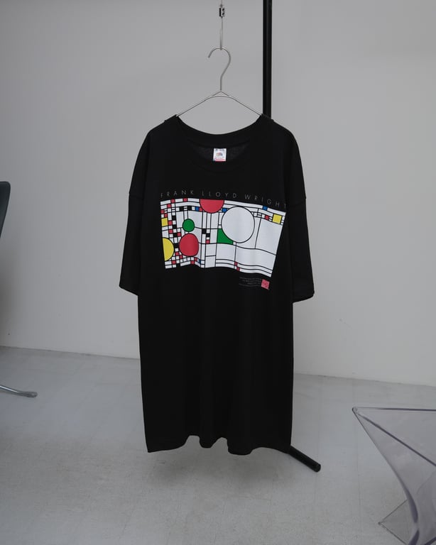 90s Frank lloyd wright ″Balloons and confetti″ art T-shirt