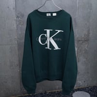 90’s Calvin Klein Jeans logo print/embroidery sweat shirt