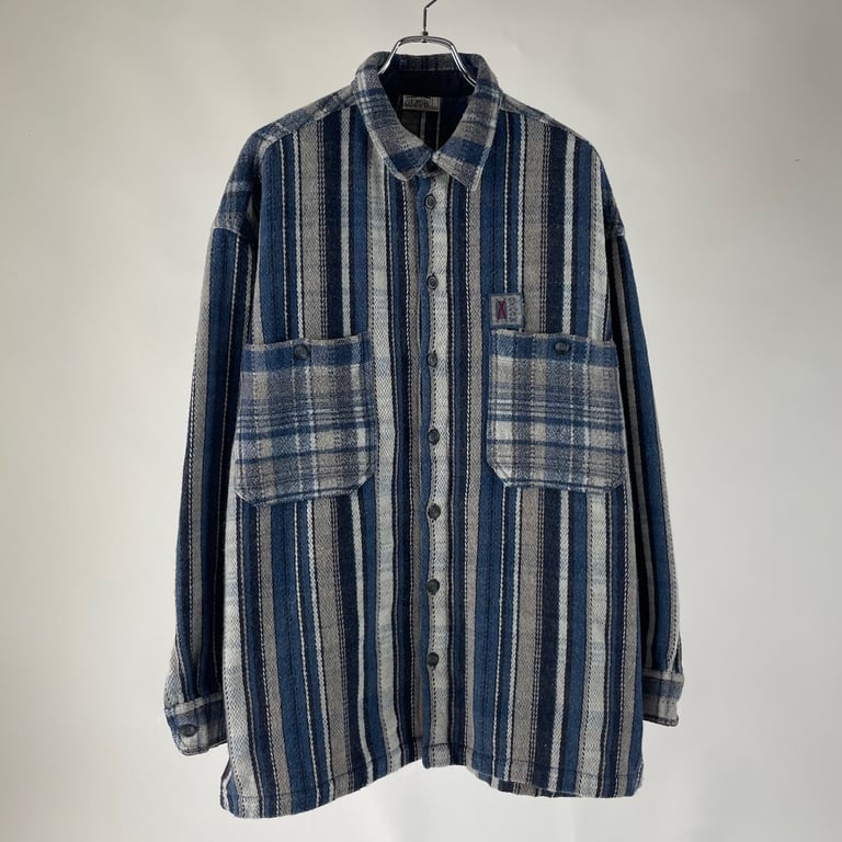 90年代 チェックシャツ（90s~ OXBOW plaid wool shirt）