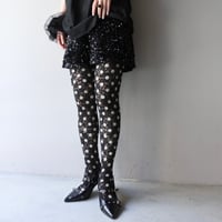 polka dot lace tights