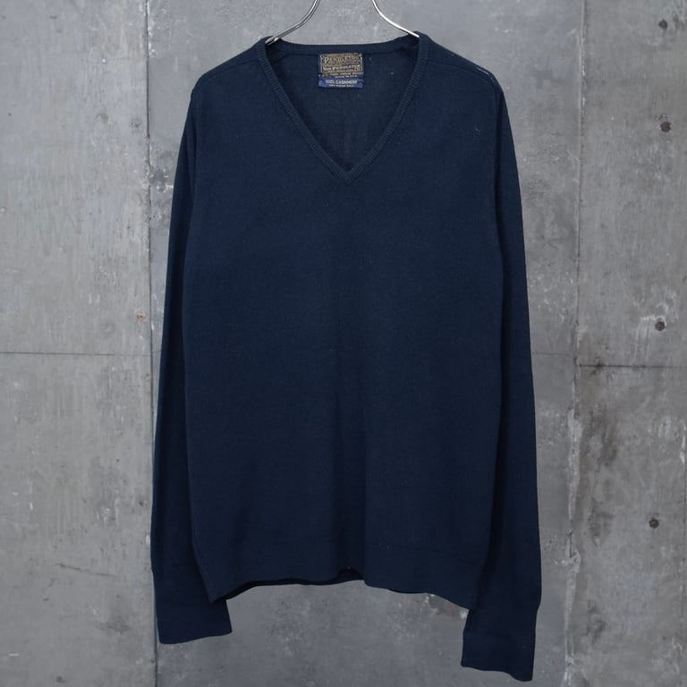 70’s SIR PENDLETON cashmere v-neck knit