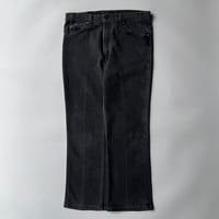 1995s Levi’s 517 yarn-dyed flare black stretch denim pants