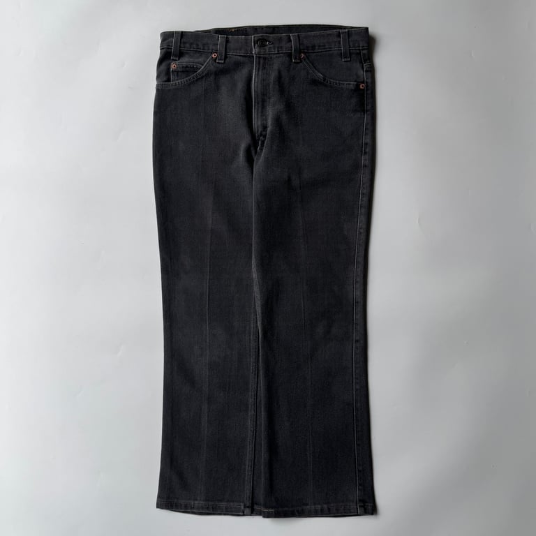 1995s Levi’s 517 yarn-dyed flare black stretch denim pants