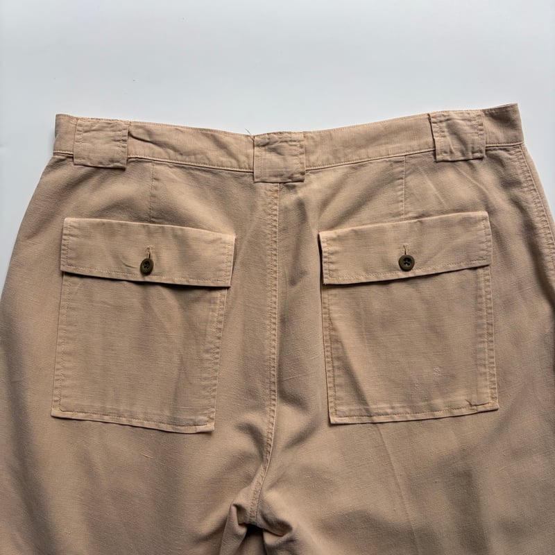 90s Ralph Lauren linen×cotton baker shorts | su