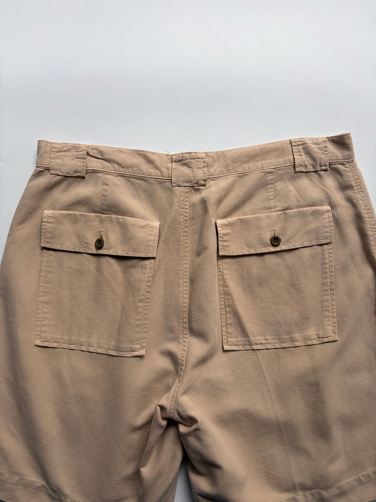 90s Ralph Lauren linen×cotton baker shorts | su