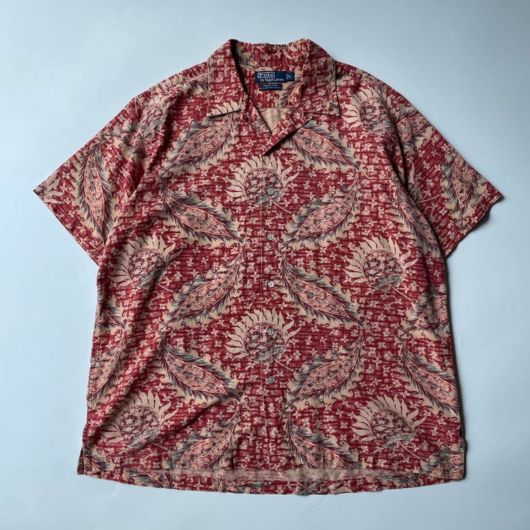 90s Ralph Lauren "VINTAGE CAMP" open collar shirt｜ラルフローレン