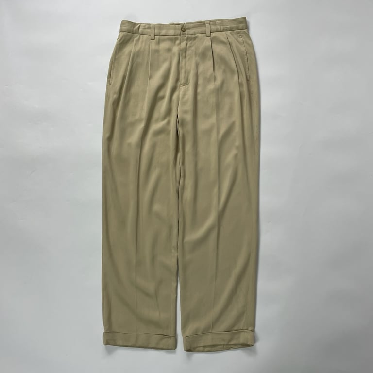90s~ tommy bahama silk wide slacks