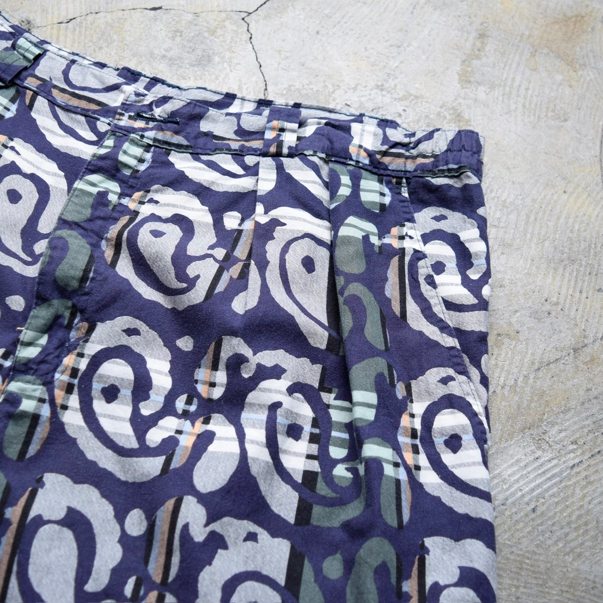90's HENRY GRETHEL native pattern cotton shorts