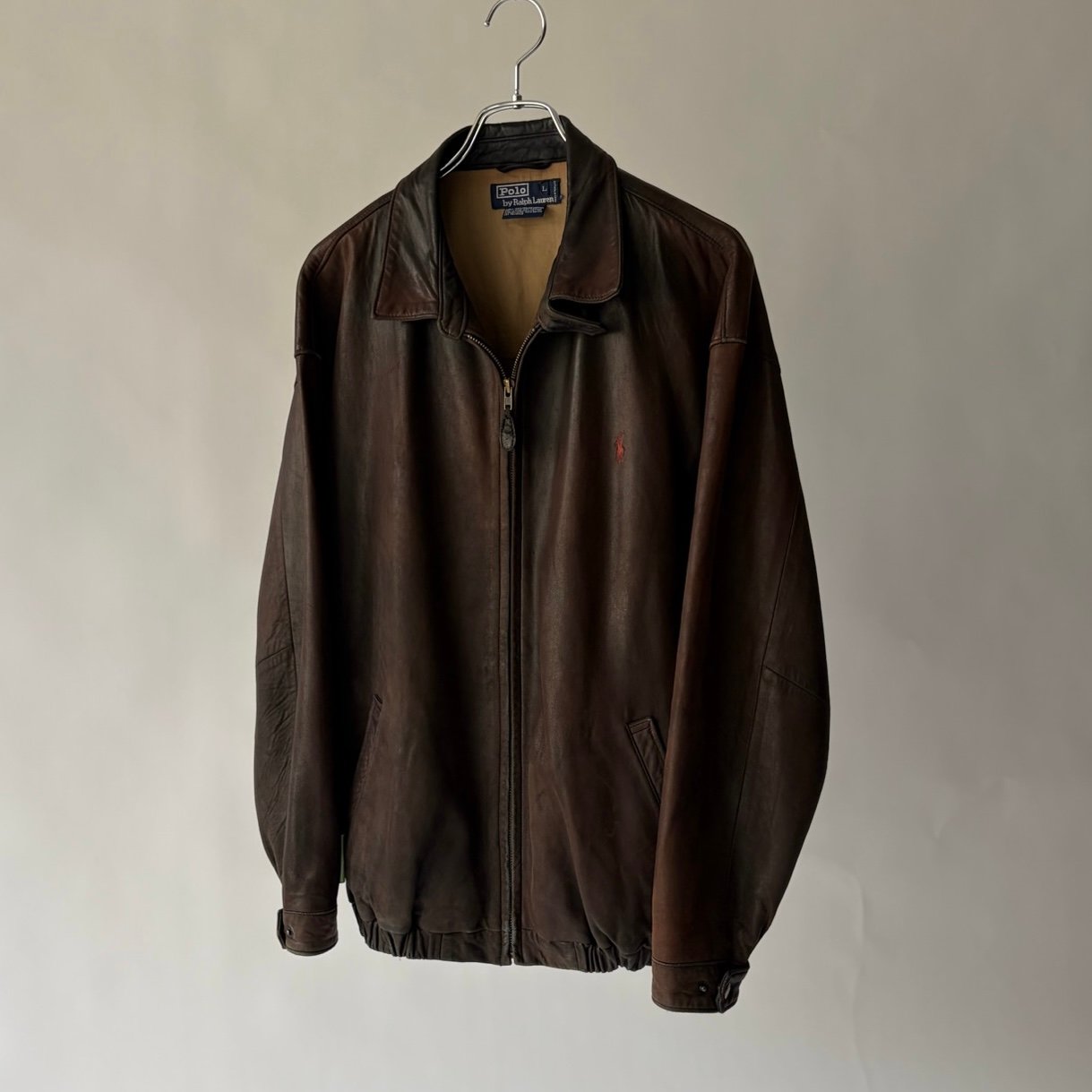 ジャケット・アウター 90s Ralph Lauren Swing Top Jacket M Fade 90s Ralph Lauren leather swing top 