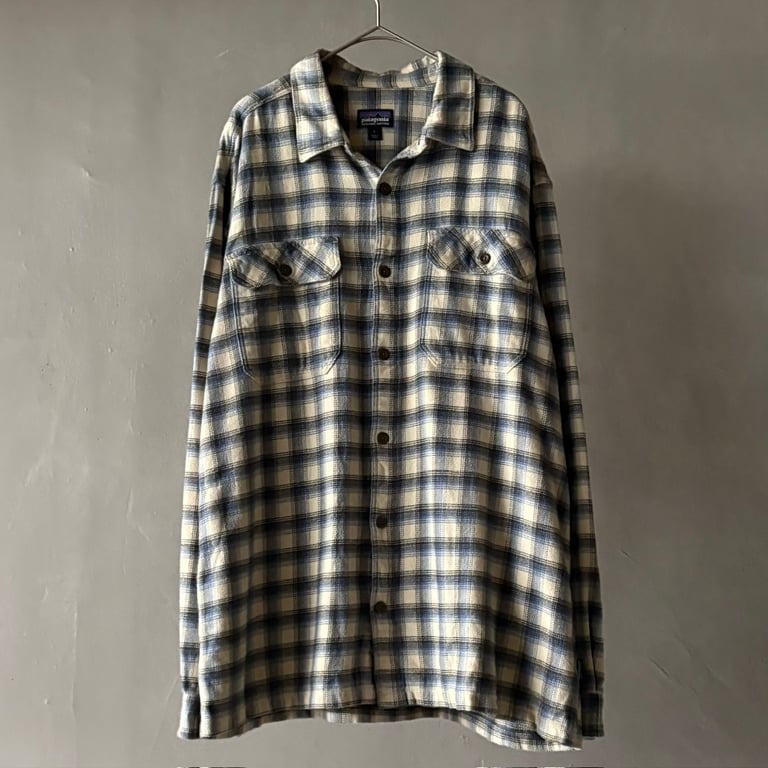 パタゴニア ネルシャツ（2019 Patagonia fjord flannel shirt “Castroville:Oyster White”）