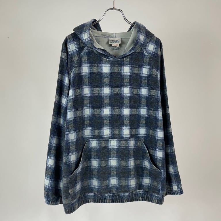 90年代 パーカー（90’s NORTHERN plaid pattern print flannel hoodie "made in Canada"）