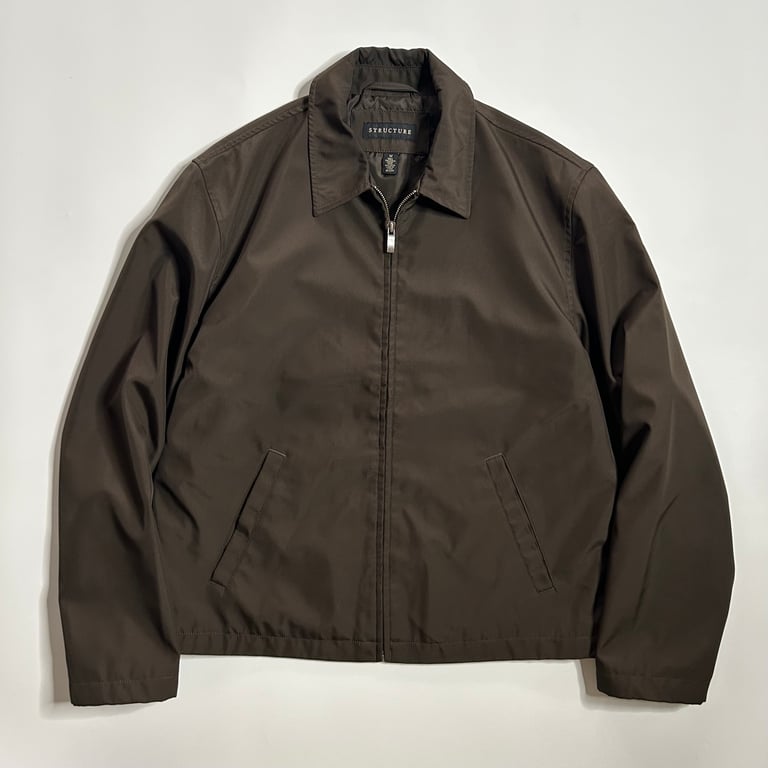 00’s Structure polyester shell zip up jacket