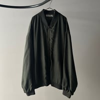 90s IMPRINTS satin silk blouson