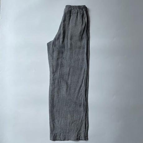 a new day gingham check linen×rayon easy pants