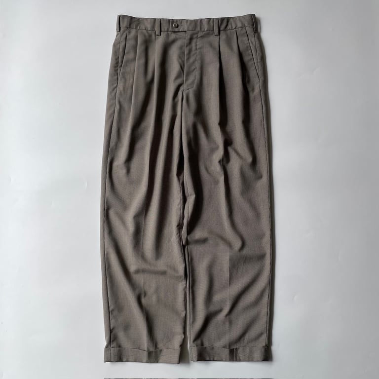 スラックス（Poly/Rayon houndstooth two tuck slacks）