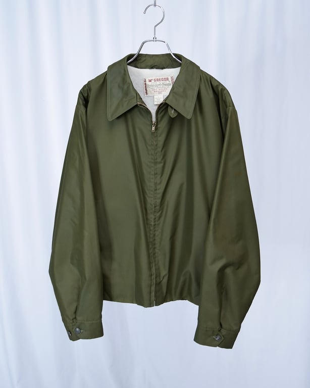 60年代 ナイロンジャケット（60’s~ McGREGOR Nylon Anti-Fleeze jacket "olive"）