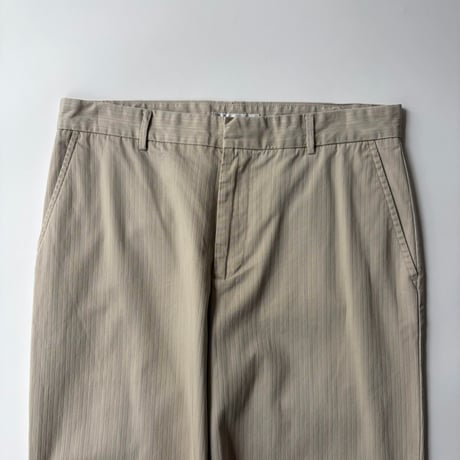 90s~ GEOFFREY BEENE stripe cotton wide slacks