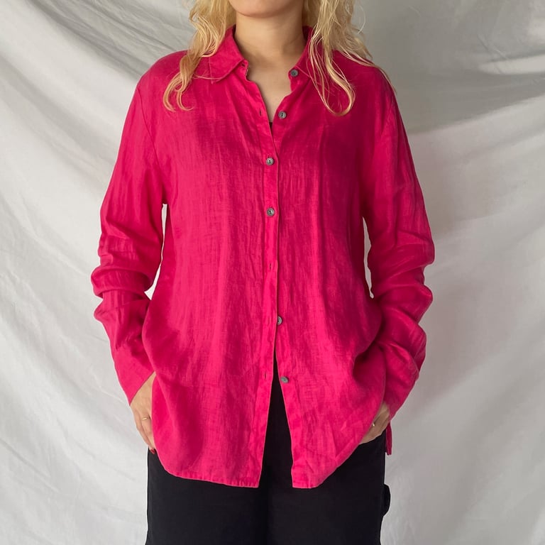 Calvin Klein linen L/S shirt