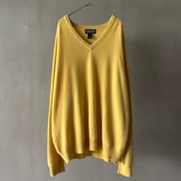 90s Lands’end v-neck cashmere knit sweater