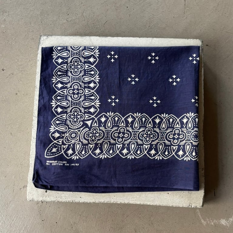 60s Wamcraft iron cross pattern bandanna