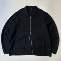 Double-zip knit jacket