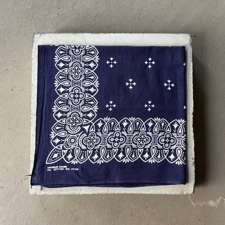 60s Wamcraft iron cross pattern bandanna