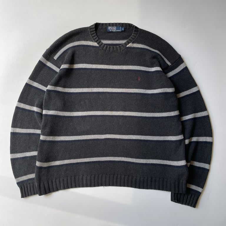 90s Ralph Lauren stripe cotton knit
