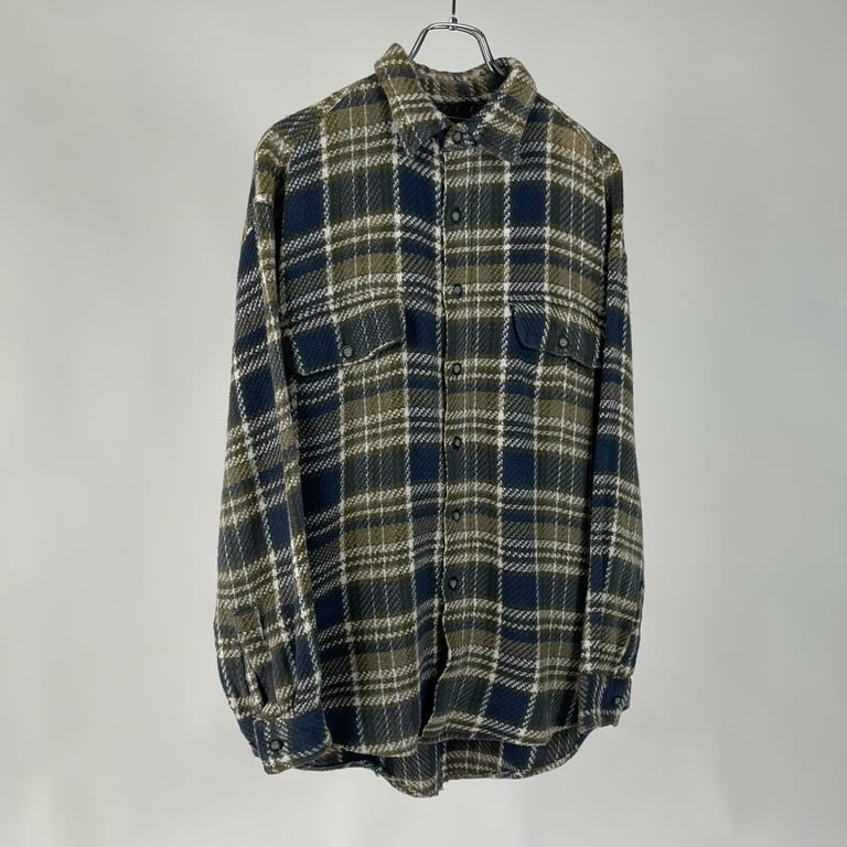 90s plaid cotton shirt