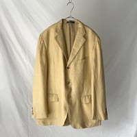 90s Ralph Lauren stripe linen/wool tailored jacket Made in Italy