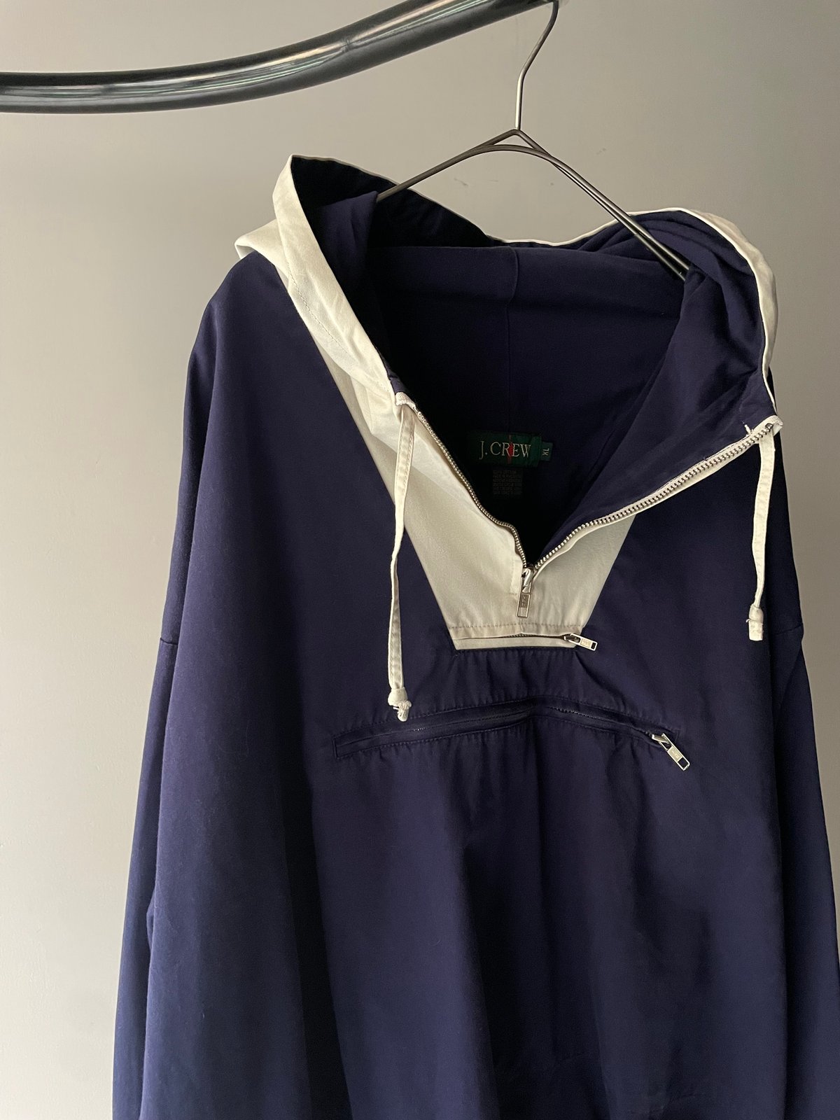 90s J.crew two-tone cotton anorak | sui & shara