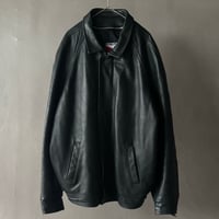 90s Canada sportswear green leather jacket “made in canada”