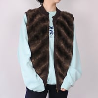 Knit far vest