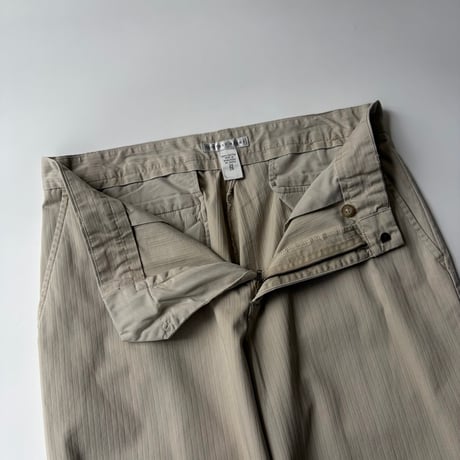 90s~ GEOFFREY BEENE stripe cotton wide slacks