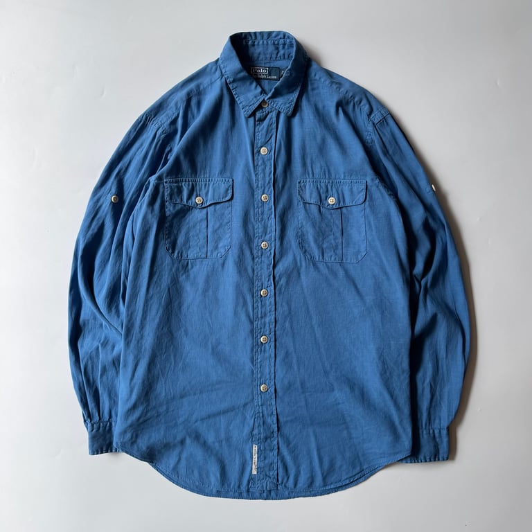Ralph Lauren linen/cotton safari shirt｜ラルフローレン